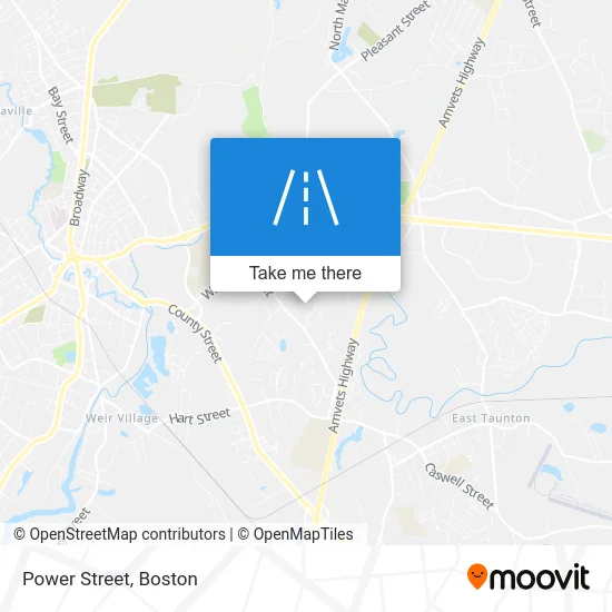 Power Street map