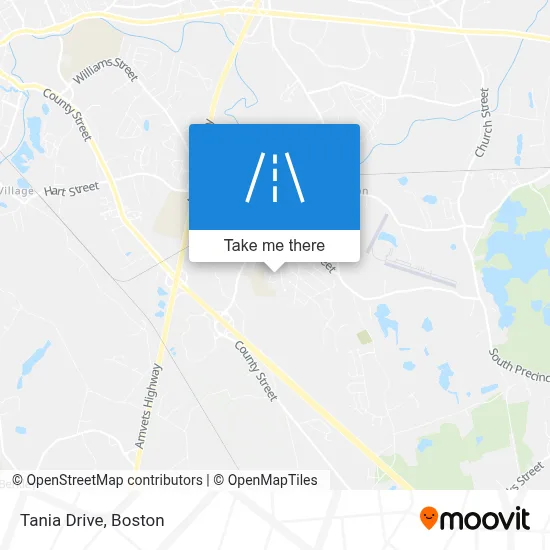 Tania Drive map