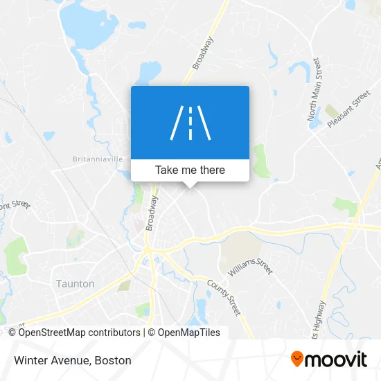 Winter Avenue map