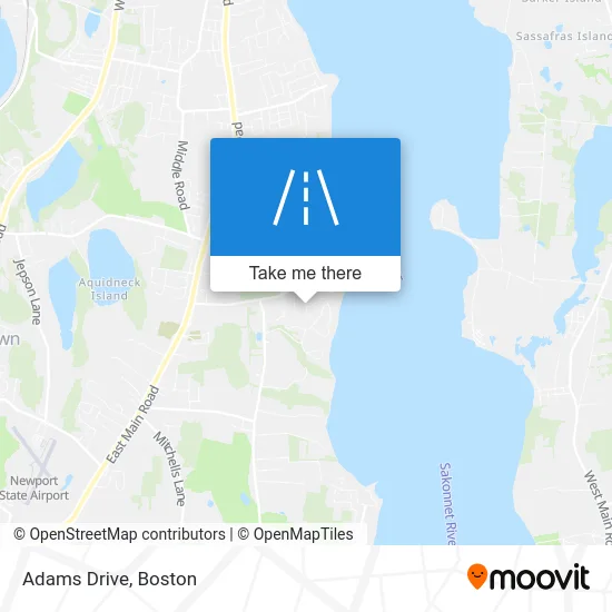 Adams Drive map
