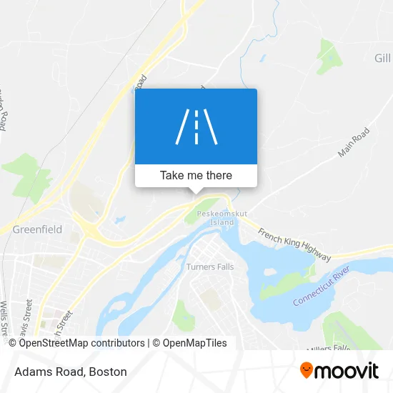Adams Road map