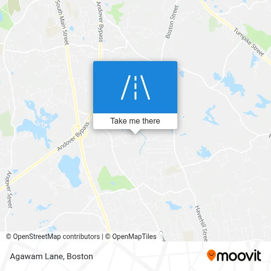 Agawam Lane map