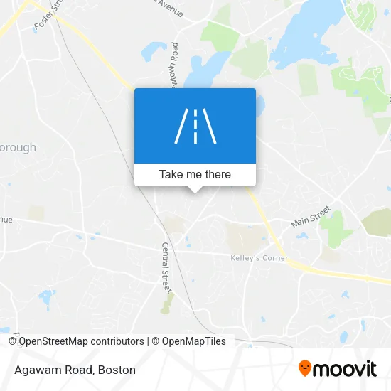 Agawam Road map