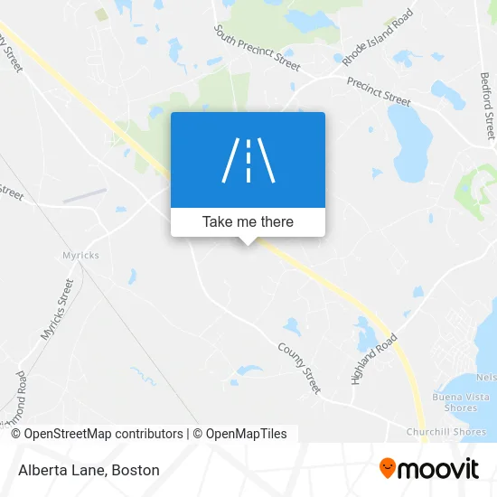 Alberta Lane map