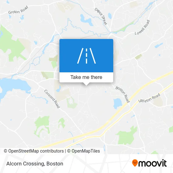 Alcorn Crossing map