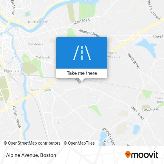 Alpine Avenue map