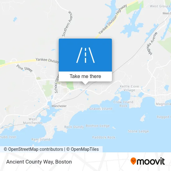 Ancient County Way map