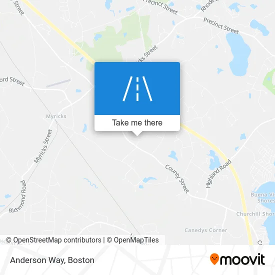 Anderson Way map