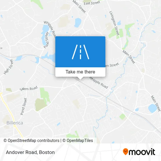 Andover Road map