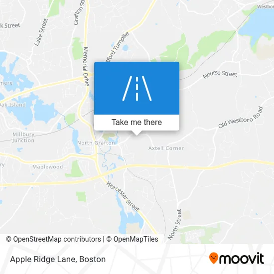 Apple Ridge Lane map