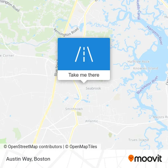 Austin Way map