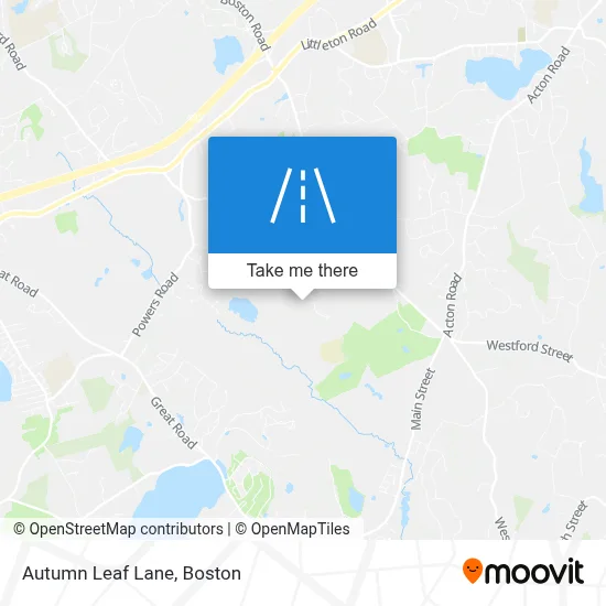 Autumn Leaf Lane map