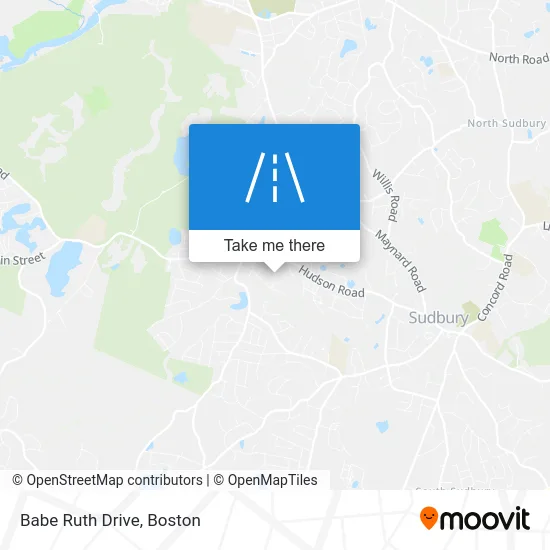 Babe Ruth Drive map