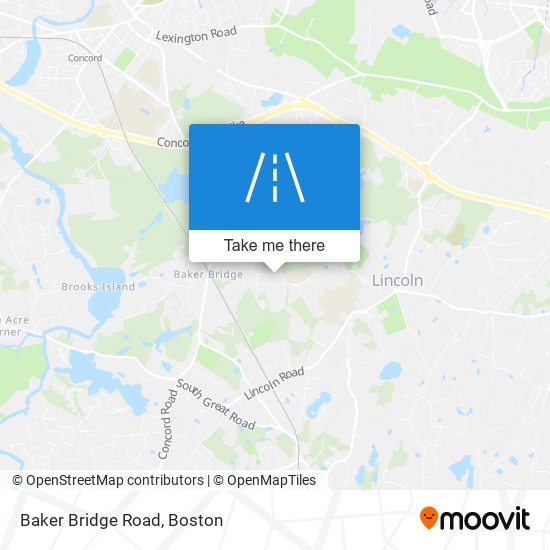 Baker Bridge Road map