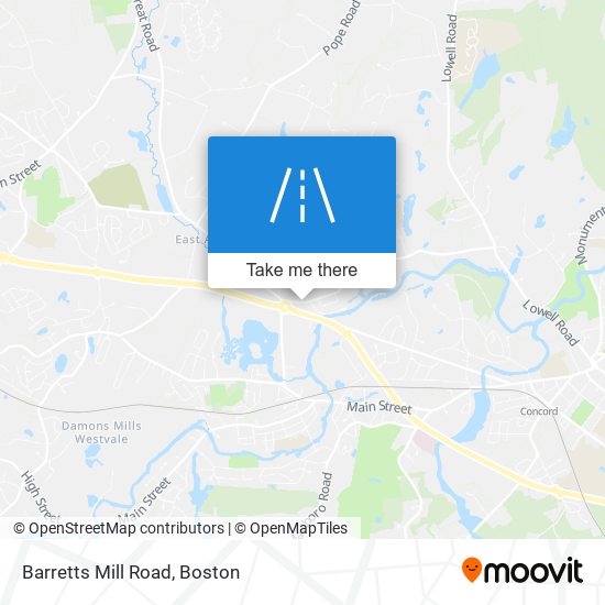 Barretts Mill Road map