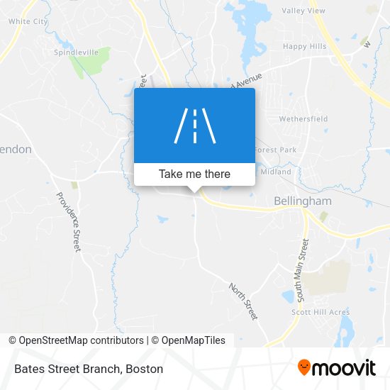Bates Street Branch map
