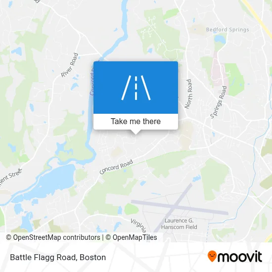 Battle Flagg Road map