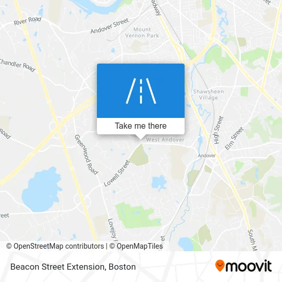 Beacon Street Extension map