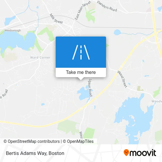 Bertis Adams Way map