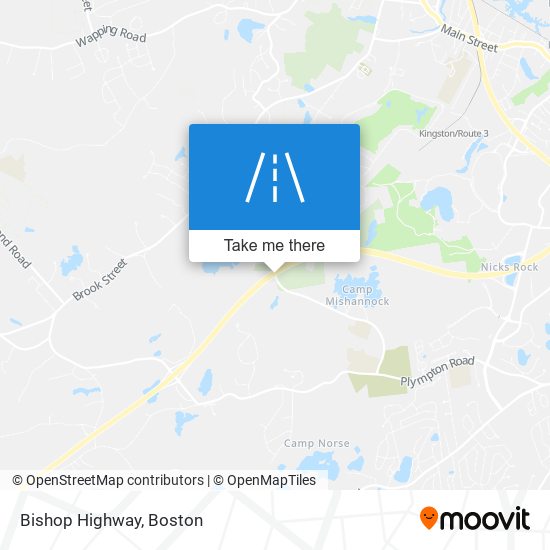 Mapa de Bishop Highway