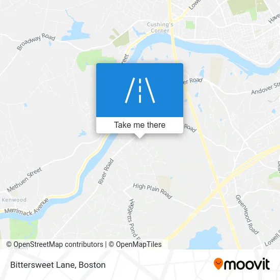 Bittersweet Lane map