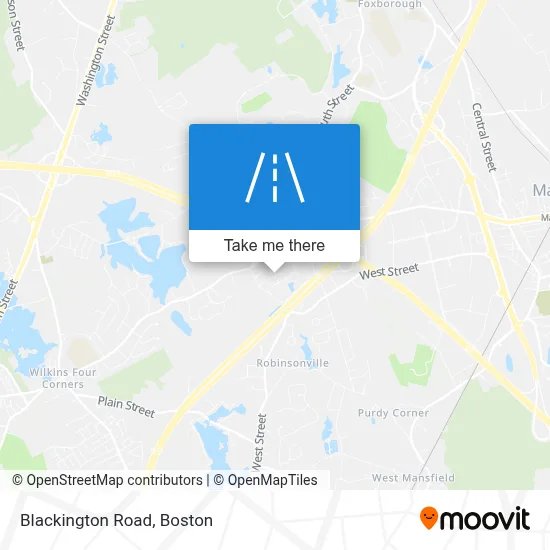 Blackington Road map