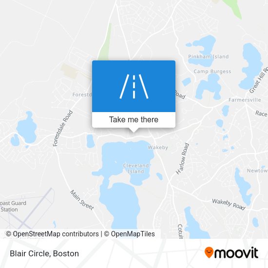 Mapa de Blair Circle