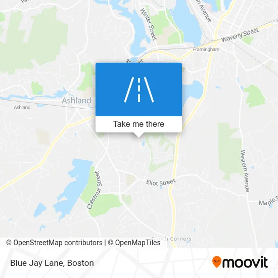 Blue Jay Lane map