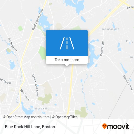 Blue Rock Hill Lane map