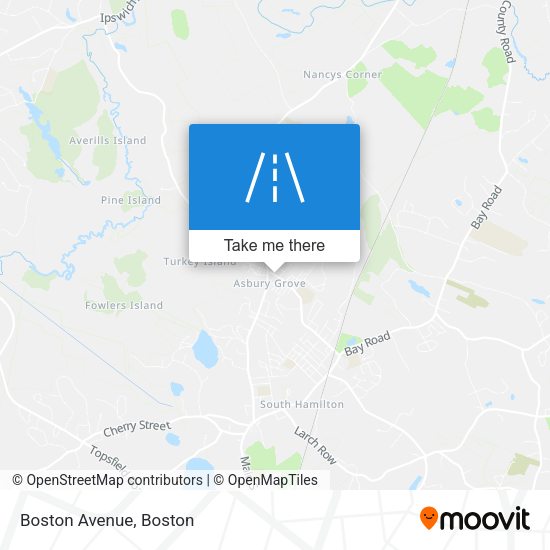Mapa de Boston Avenue