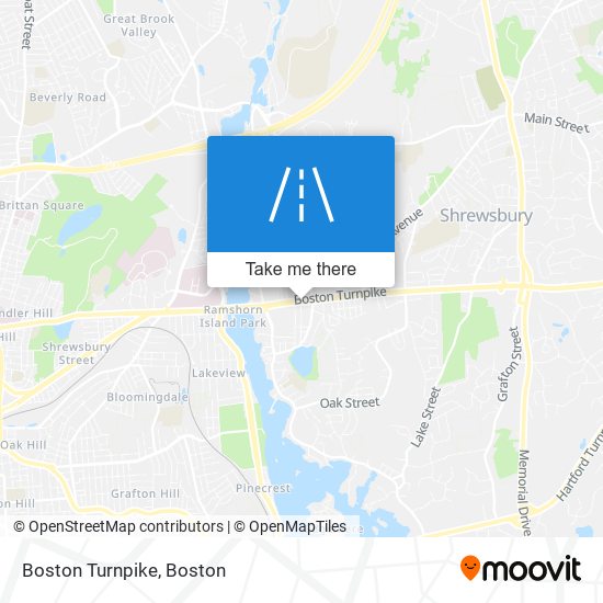 Mapa de Boston Turnpike