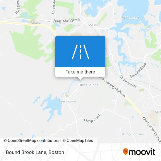 Bound Brook Lane map