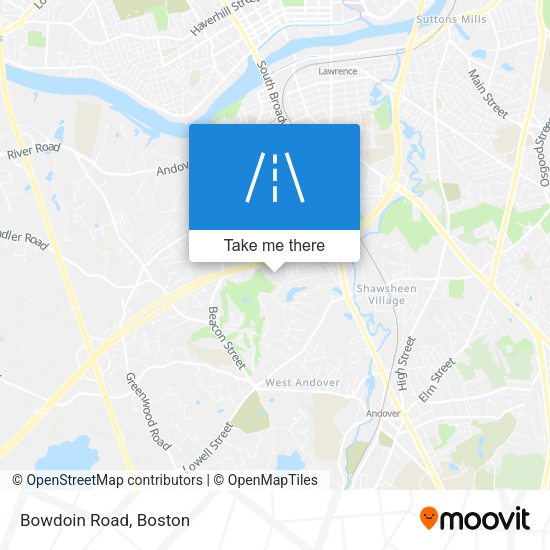 Bowdoin Road map