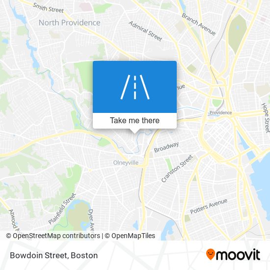 Bowdoin Street map