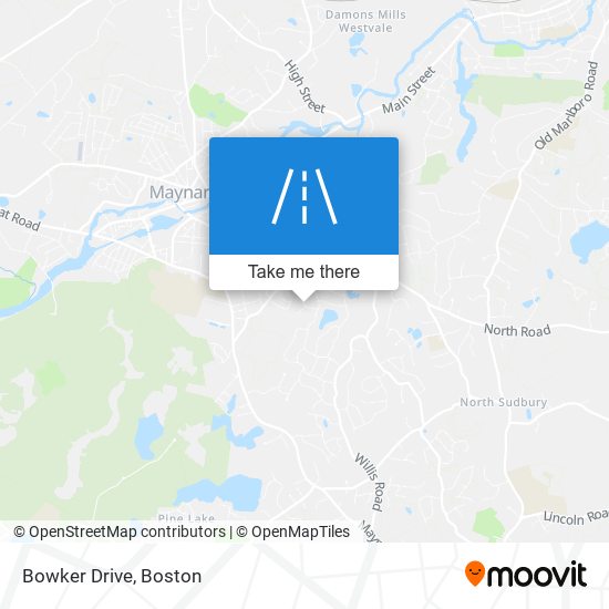 Bowker Drive map