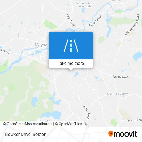 Bowker Drive map