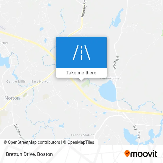 Brettun Drive map