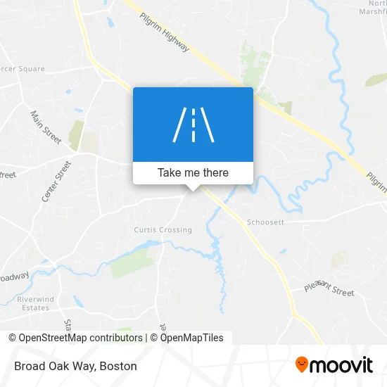 Broad Oak Way map