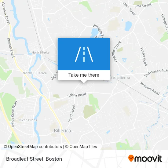 Broadleaf Street map