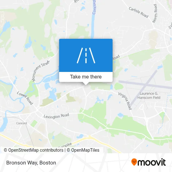 Bronson Way map