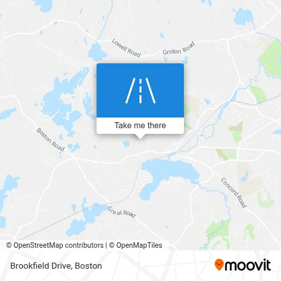 Brookfield Drive map