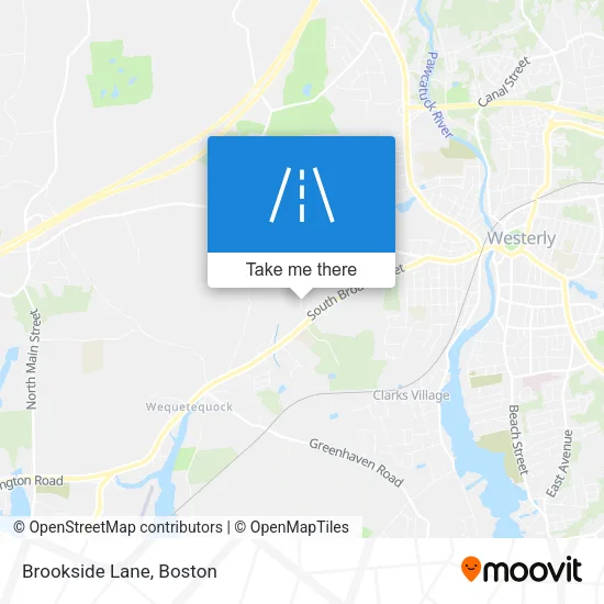 Brookside Lane map