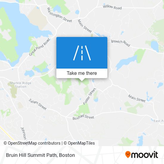 Bruin Hill Summit Path map