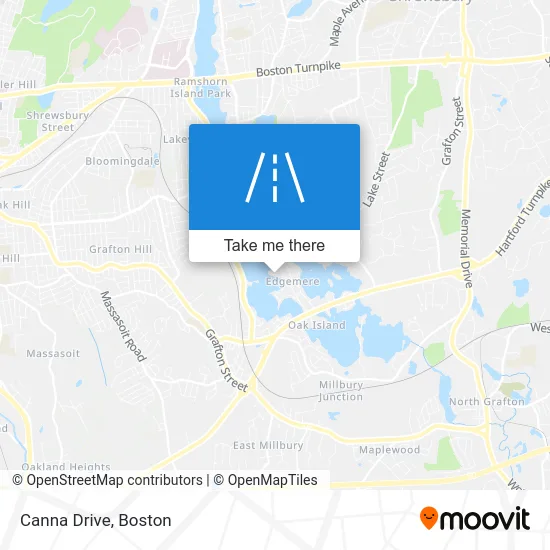 Canna Drive map