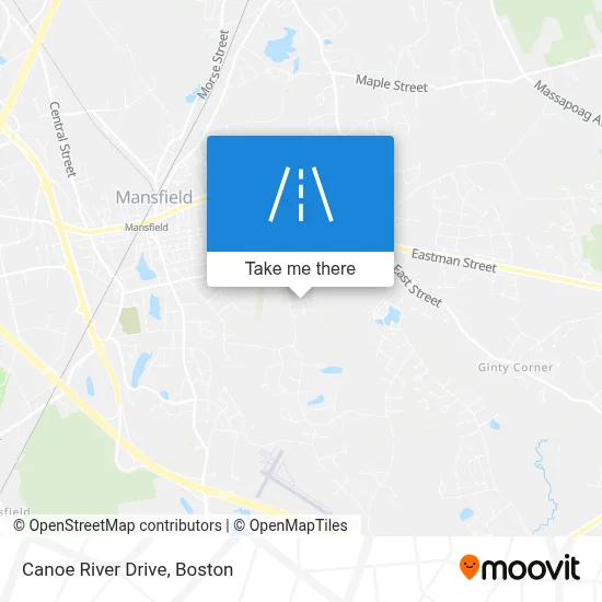 Canoe River Drive map