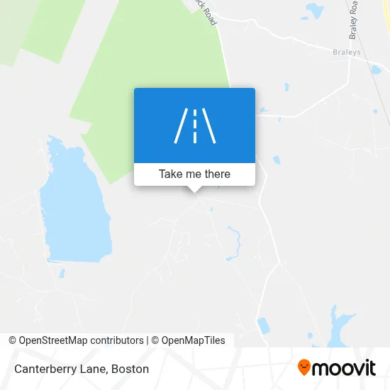 Canterberry Lane map