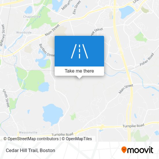 Mapa de Cedar Hill Trail