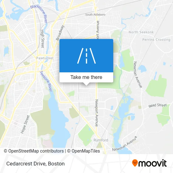 Cedarcrest Drive map