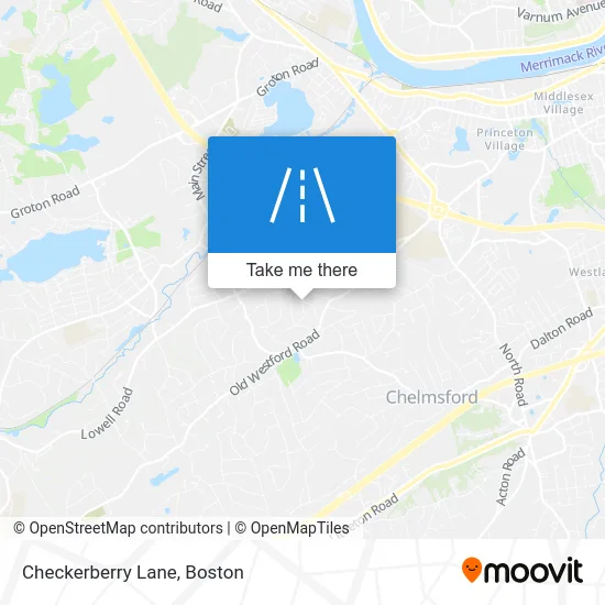 Checkerberry Lane map