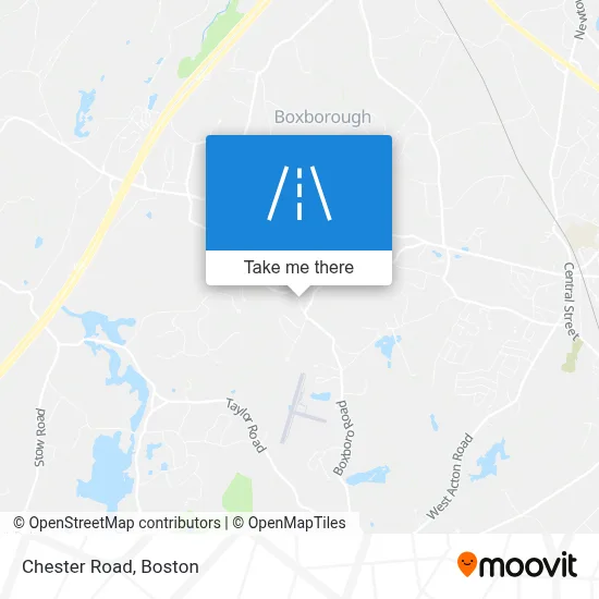 Chester Road map